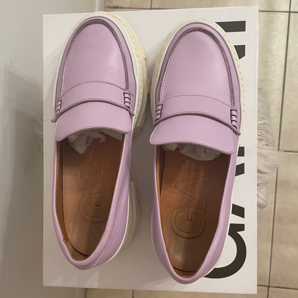 Ganni Orchid Blossom Chunky Loafer size 39(9) - Picture 6 of 7